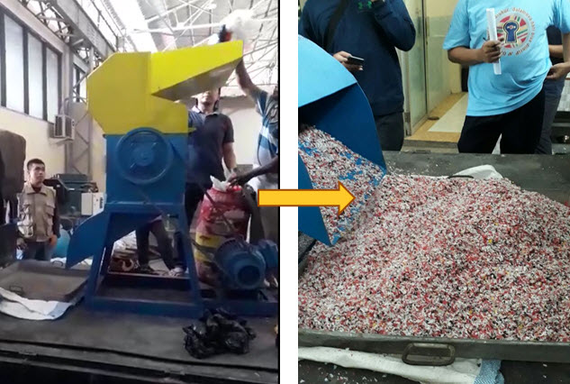 Pencacahan Limbah Plastik